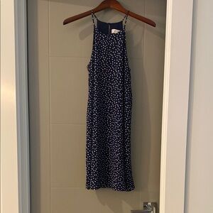 Navy Polka Dot Women's Dress